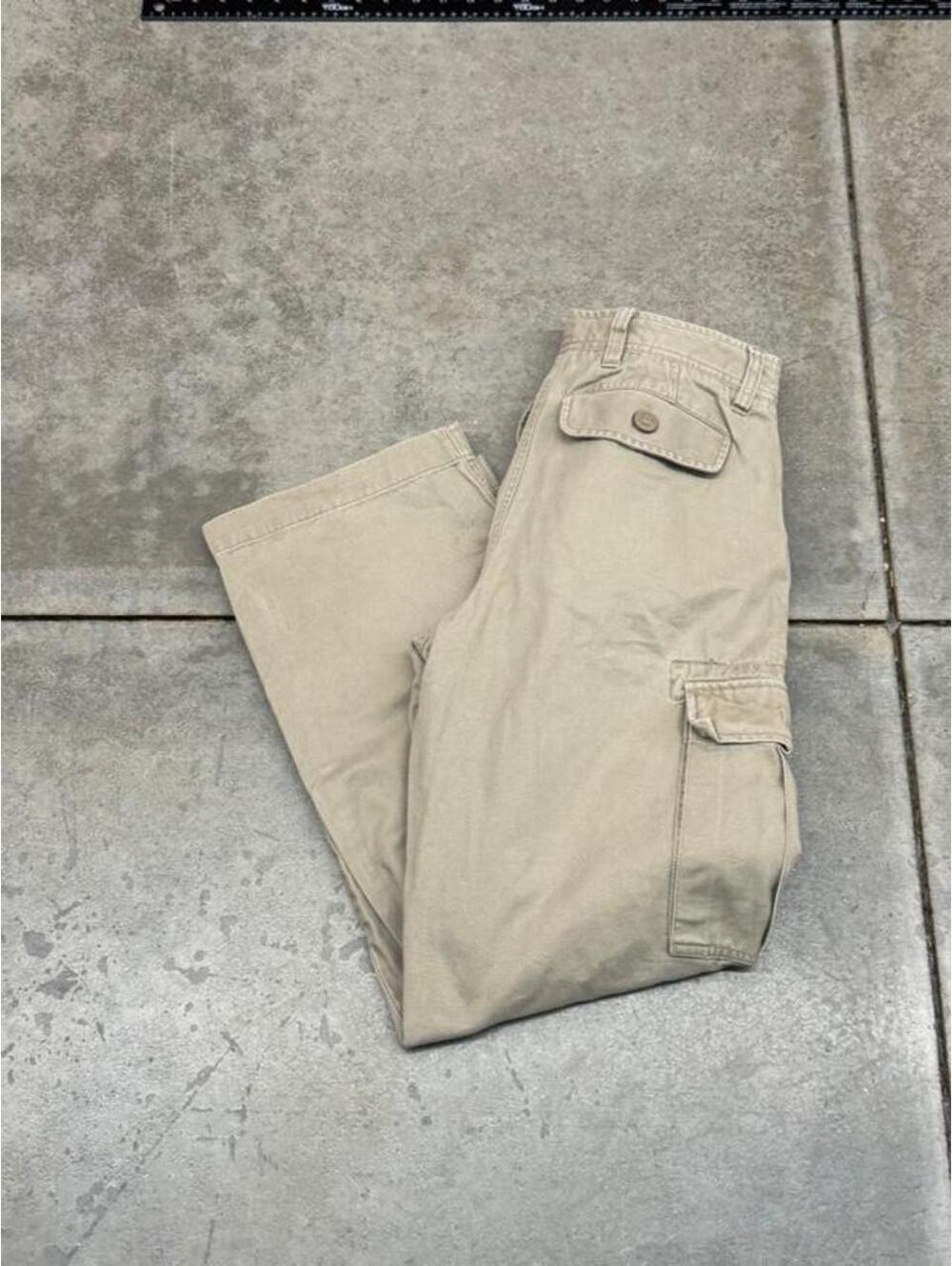 vintage nike acg beige relaxed baggy fit cargo pants size 30 x 30